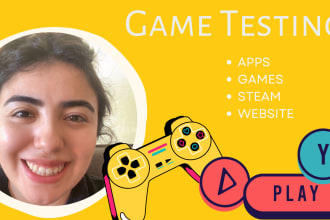 professionally test and review your game or app