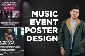 design your music, gig, dj, and concert poster