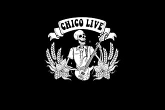 design realistic music band logo with creative concepts