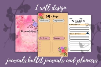 deisgn planner, bullet journals, journals for you