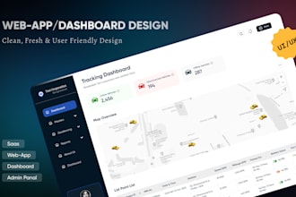design dashboard, web app, admin panel, and saas uiux design