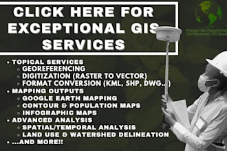 create maps, georeference, digitize and analyze using qgis and arc gis