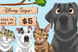 turn your pet into a magical disney cartoon character