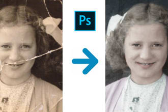 professional restore old photos in 3 hours