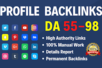 boost your website ranking with high da SEO profile backlinks