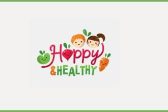 be make childcare, daycare, kids and education creative logo