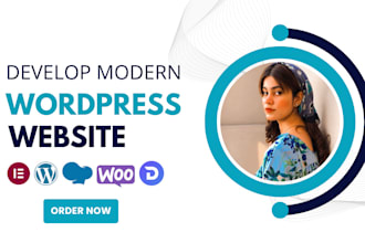 develop responsive modern wordpress website