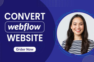 be expert webflow designer, developer, webflow website, convert figma to webflow