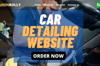 design car detailing website car wash design auto detail, wordpress website