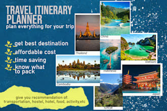 make travel itinerary for your trip
