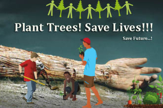 plant 9 trees in indian villages with your name tag