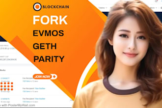 build new custom blockchain and block explorer on the evm cosmos blockchains