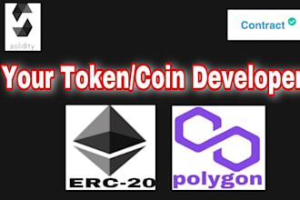 create erc20 token, polygon token