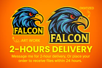 do embroidery digitizing logo dst pes file in few hours