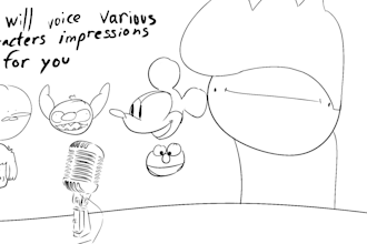 voice various character impressions for you