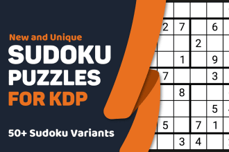make unique sudoku puzzle book interior for KDP publishing