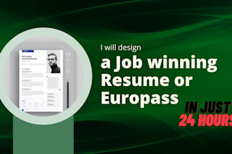 do professional optimized resume , europass writing