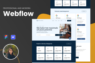 design a modern website or convert your figma website to webflow