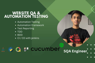 do website QA and automation testing using selenium