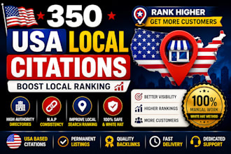 do 350 usa local citations for local seo