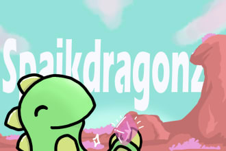 do a cartoon thumbnail or children illustration