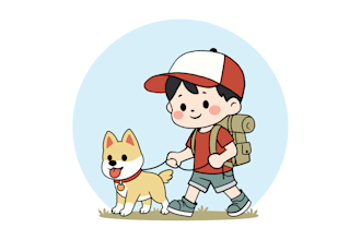 create cute cartoon character for sticker and mascot