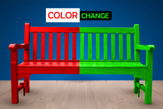 photoshop color change furniture product photo edit