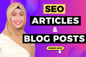 write highly engaging SEO optimized blog posts and articles