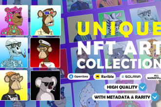design unique nft art collection 1k 5k 10 k