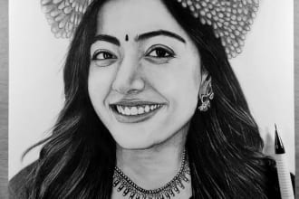 draw realistic pencil and color pencil sketches from your photo