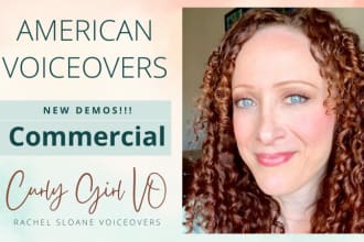 record a professional female american voice over fast