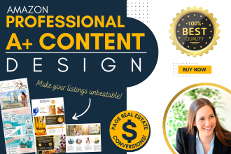 create compelling amazon a plus content design