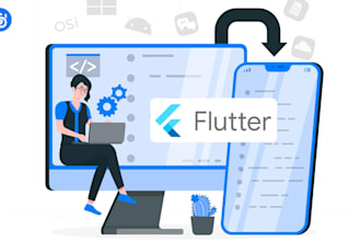 develop, update android and ios apps using flutter