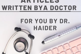 write medical articles for your website as a doctor
