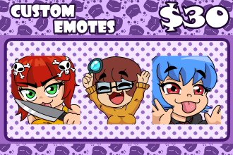create cute chibi emotes nsfw or sfw