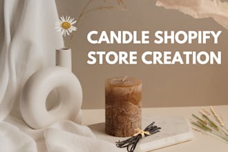 design shopify candle website shopify candle store candle dropshipping store