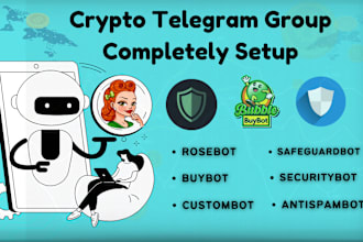 fully setup telegram bots in your crypto telegram group