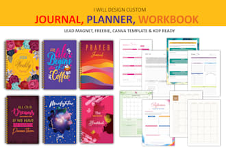 design custom minimalist planner or journal