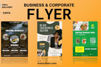design a professional flyer for your business and corporate