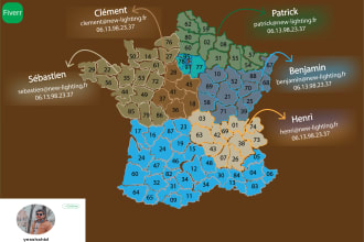 draw vector maps, map illustrations, map design, and tracing