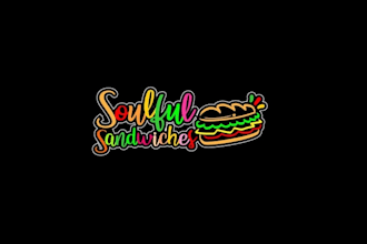 design outstanding sandwiches logo with express delivery