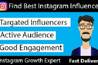 research ig influencer in any niche, influencer marketing