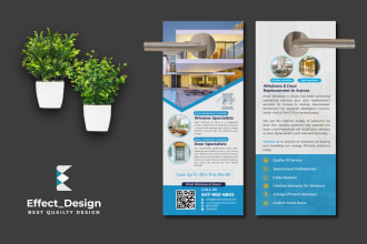 design plumbing door hanger, postcard