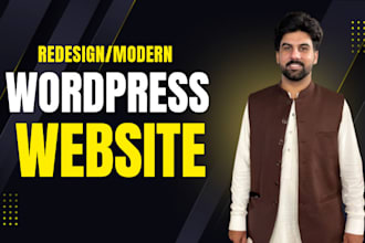redesign stunning wordpress website, wordpress elementor pro website in 12 hours