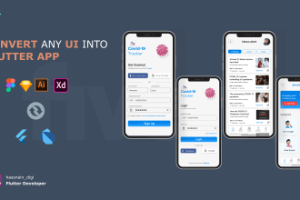 build mobile app, ios, android app, figma ui to flutter
