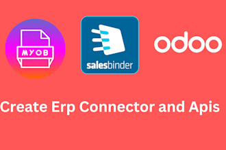 create apps and apis for odoo, myob, netsuite, saasu, salesbinder