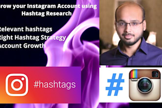 do hashtag research to grow your instagram account