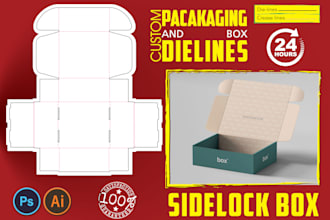 create perfect packaging die lines, triangles, cartoon box