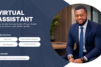 be your virtual assistant VA for any work