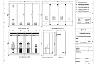 do electrical panel board design and sld on auto cad with boq